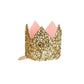 Hárspenna | Mini Gold Glitter Crown